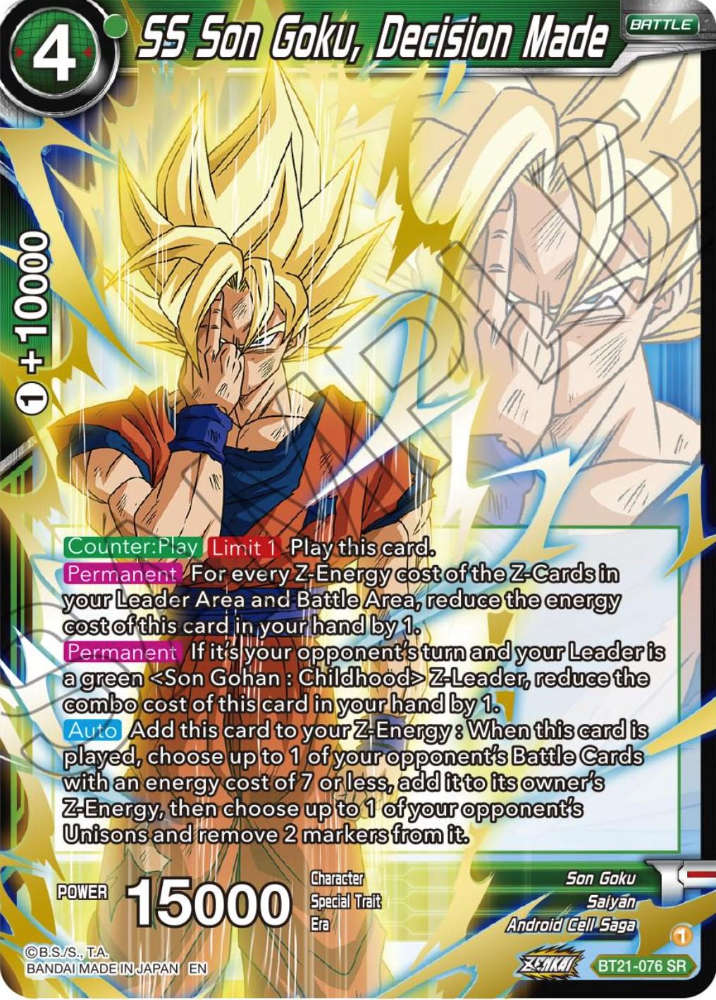 SS Son Goku, Decision Made BT21-076