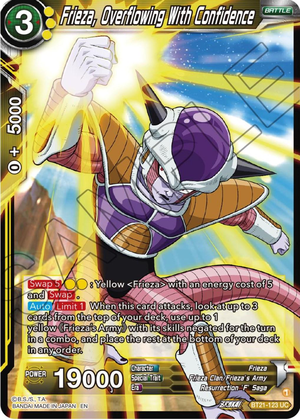Frieza, Overflowing With Confidence BT21-123