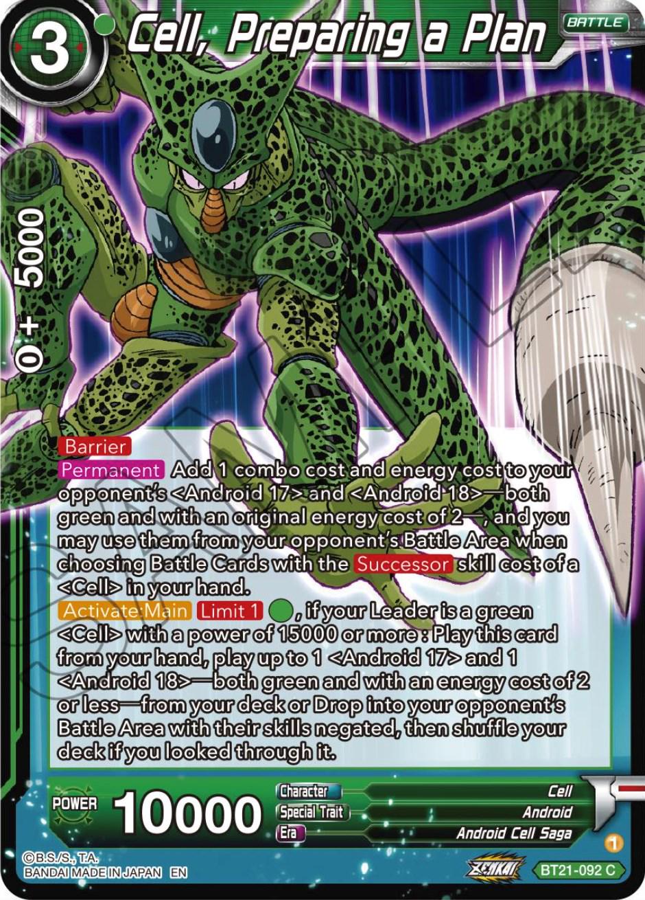 Cell, Preparing a Plan BT21-092