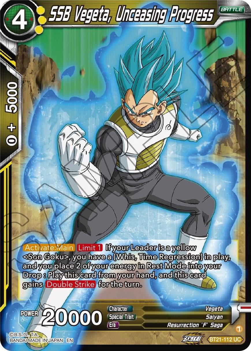 SSB Vegeta, Unceasing Progress BT21-112