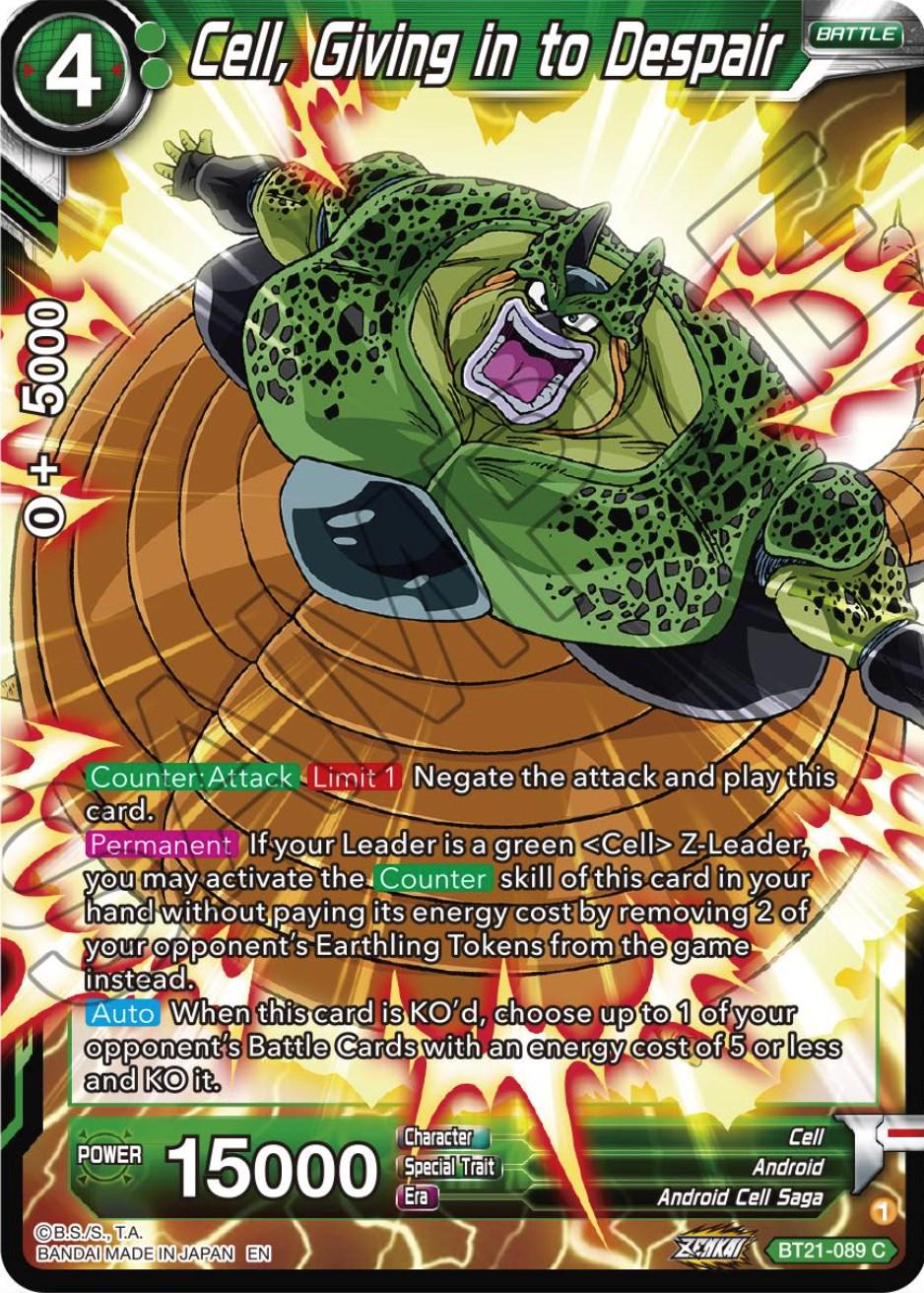 Cell, Giving in to Despair BT21-089