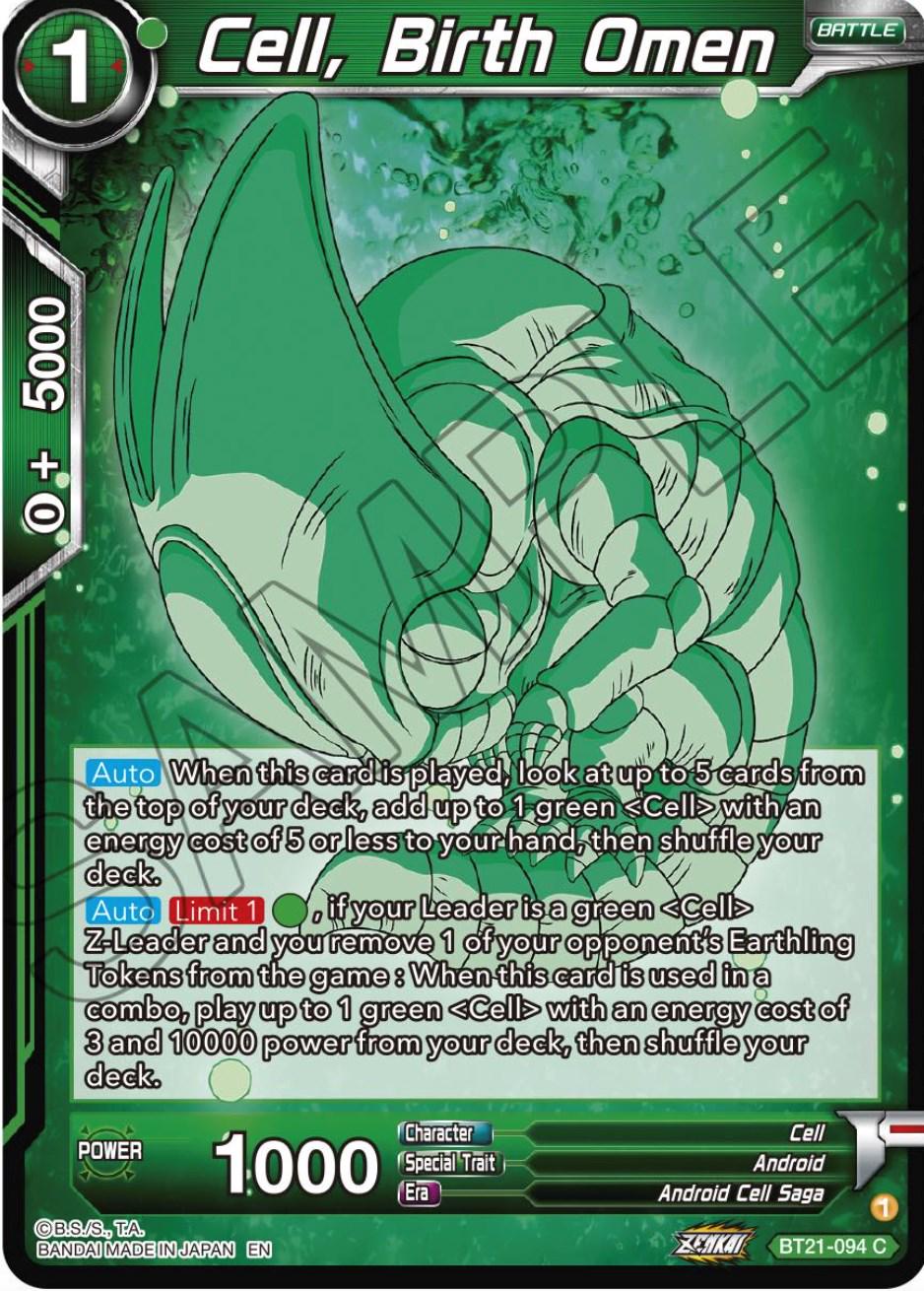 Cell, Birth Omen BT21-094