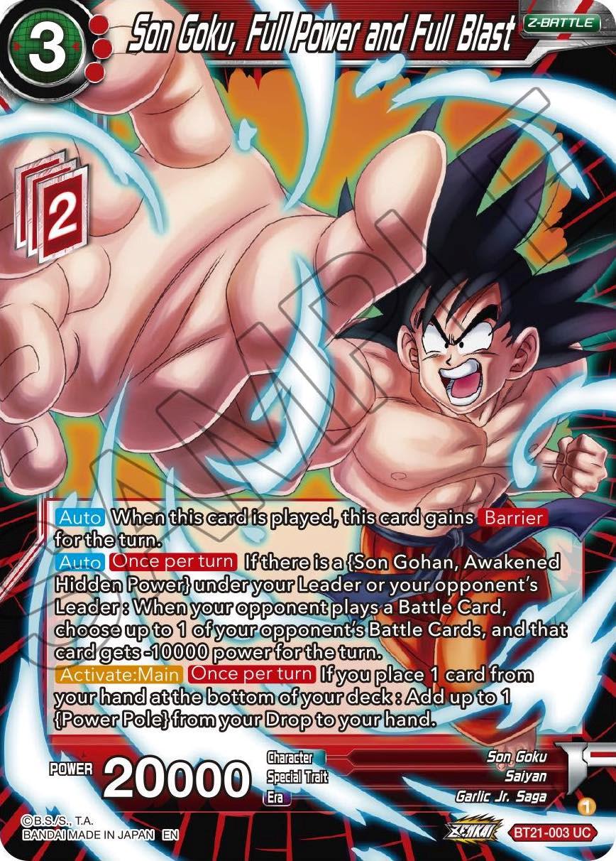 Son Goku, Full Power and Full Blast BT21-003