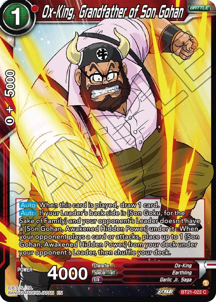 Ox-King, Grandfather of Son Gohan BT21-022