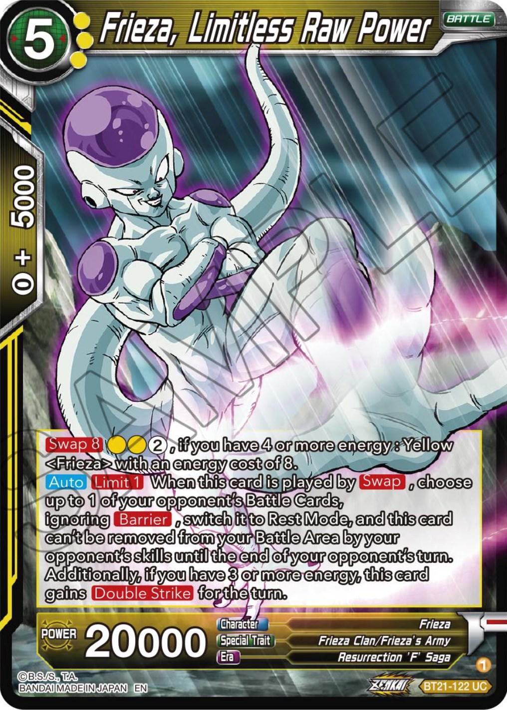 Frieza, Limitless Raw Power BT21-122