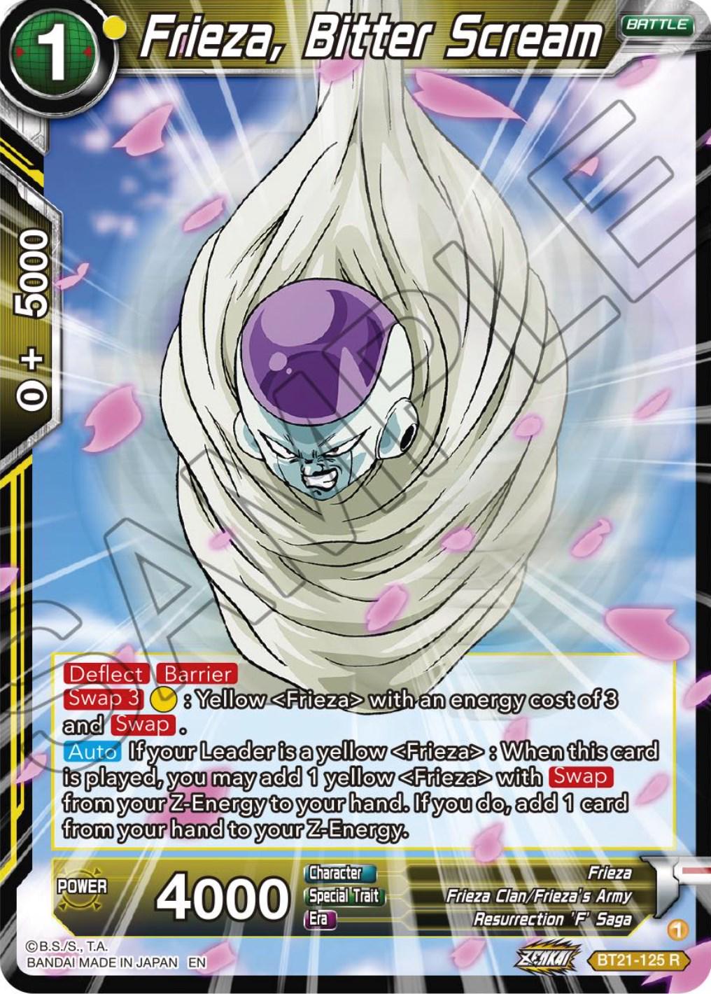 Frieza, Bitter Scream BT21-125