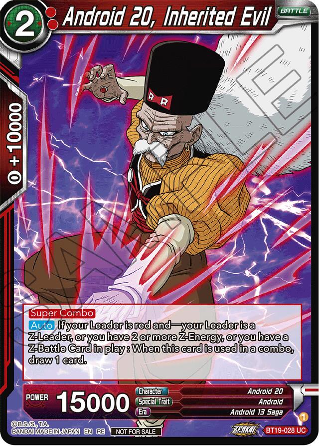 Android 20, Inherited Evil BT19-028