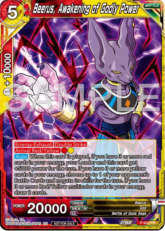Beerus, Awakening of Godly Power P-622