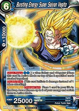 Bursting Energy Super Saiyan Vegito P-014