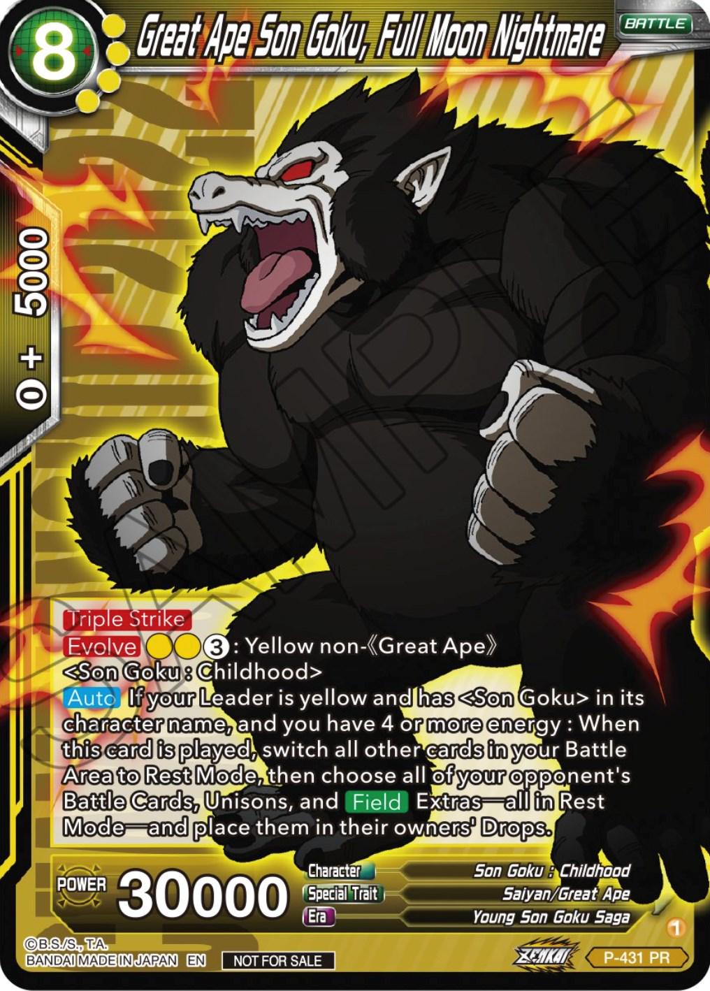 Great Ape Son Goku, Full Moon Nightmare P-431