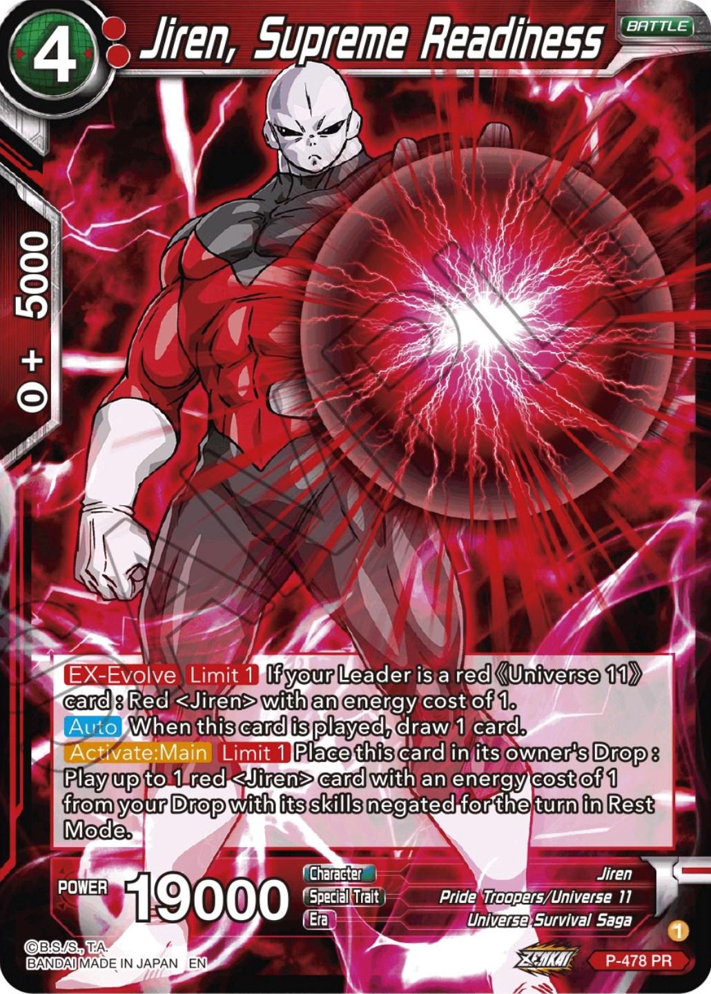 Jiren, Supreme Readiness P-478
