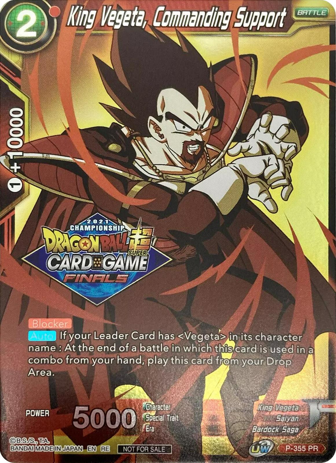 King Vegeta, Commanding Support [Championship] P-355