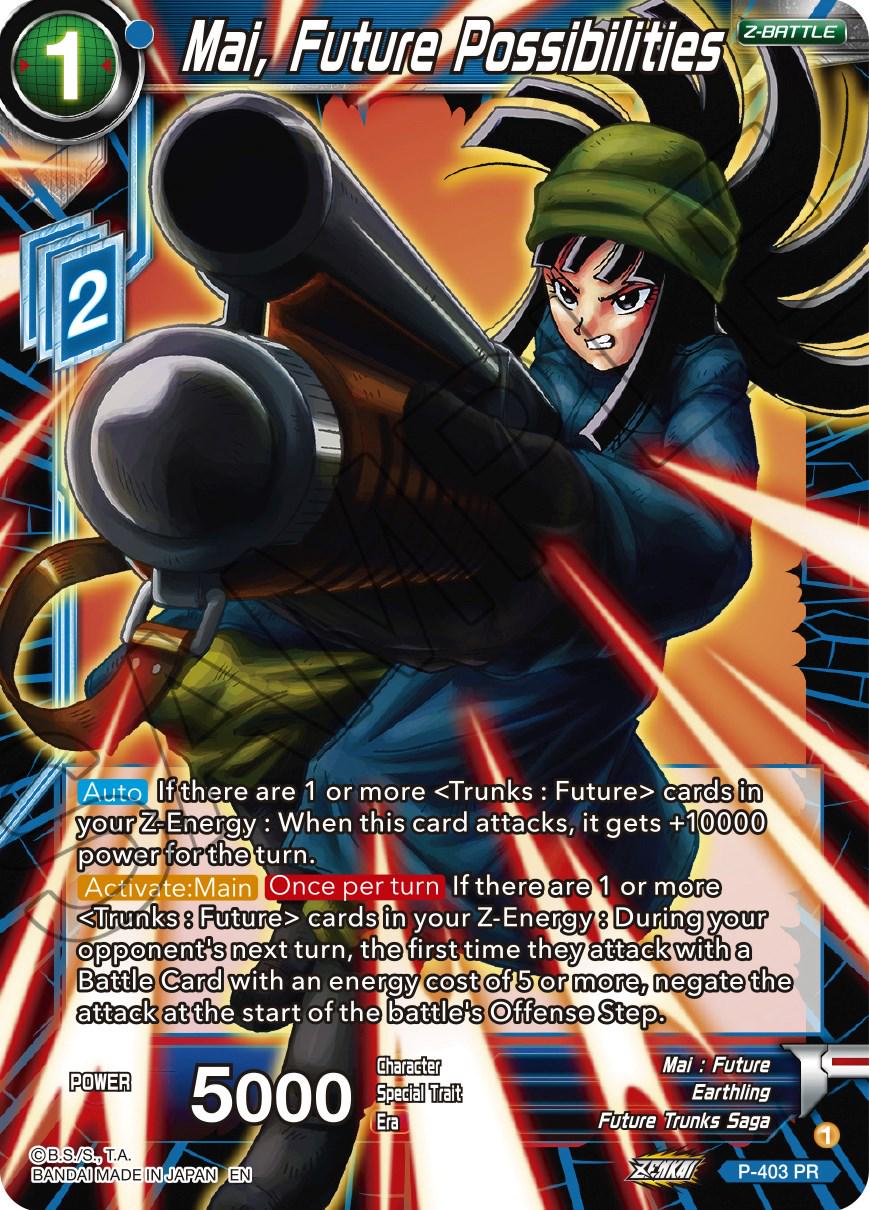 Mai, Future Possibilities P-403
