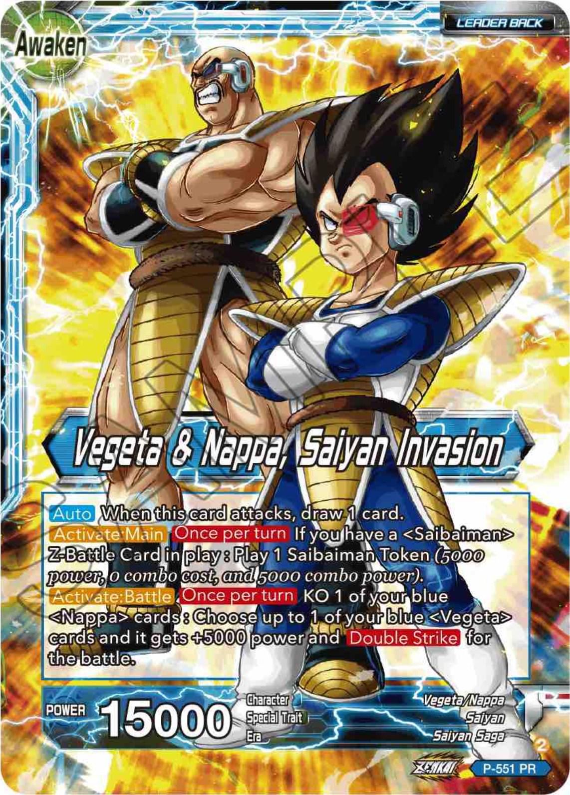 Nappa // Vegeta & Nappa, Saiyan Invasion P-551