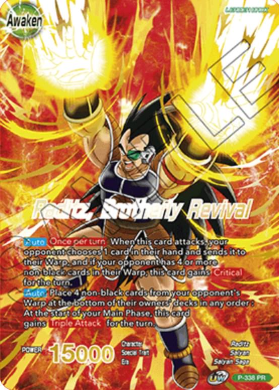 Raditz // Raditz, Brotherly Revival [Gold Stamped Foil] P-338