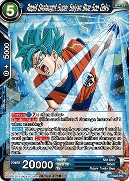 Rapid Onslaught Super Saiyan Blue Son Goku P-022