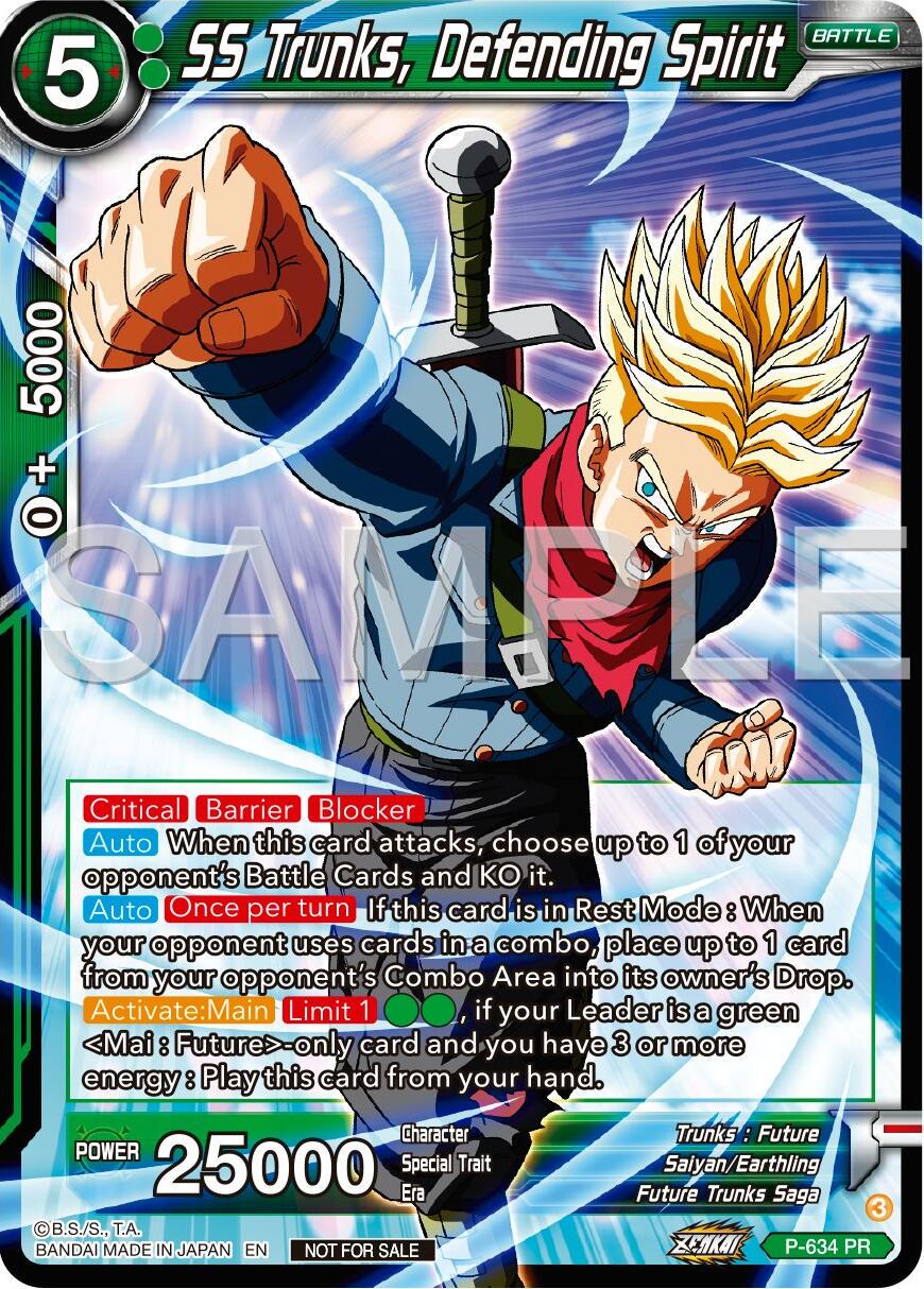 SS Trunks, Defending Spirit P-634