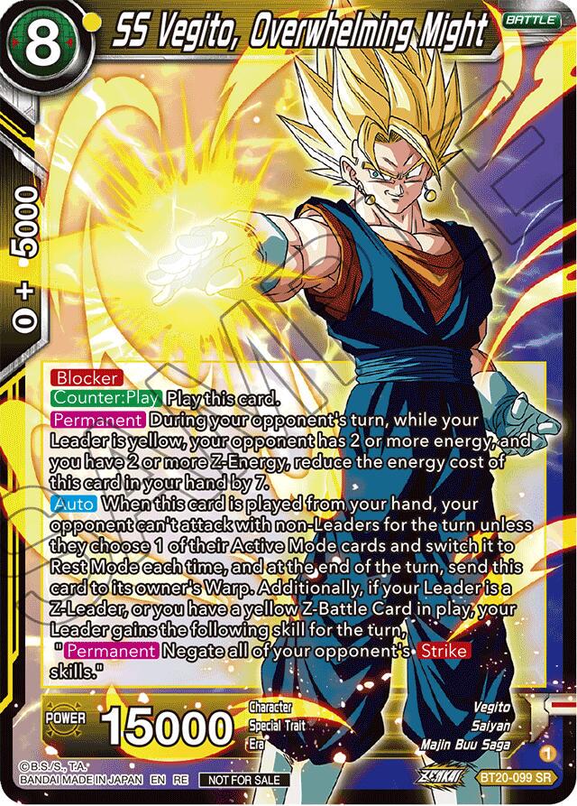 SS Vegito, Overwhelming Might [Deluxe Pack 2024 Vol.1] BT20-099