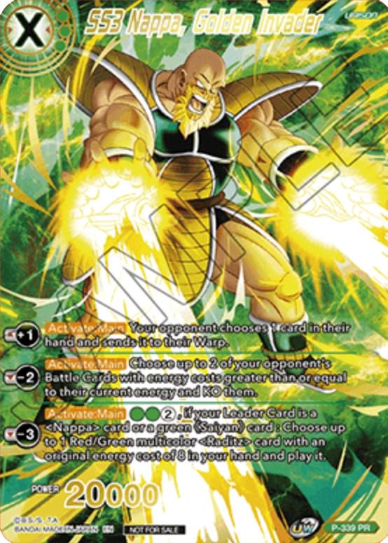 SS3 Nappa, Golden Invader [Gold Stamped Foil] P-339