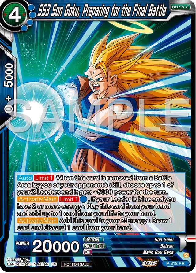 SS3 Son Goku, Preparing for the Final Battle P-618