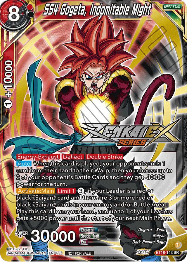 SS4 Gogeta, Indomitable Might BT18-143