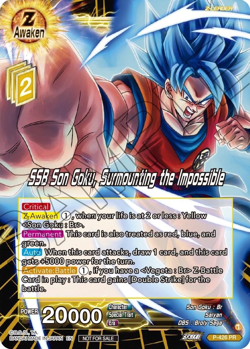 SSB Son Goku, Surmounting the Impossible P-426
