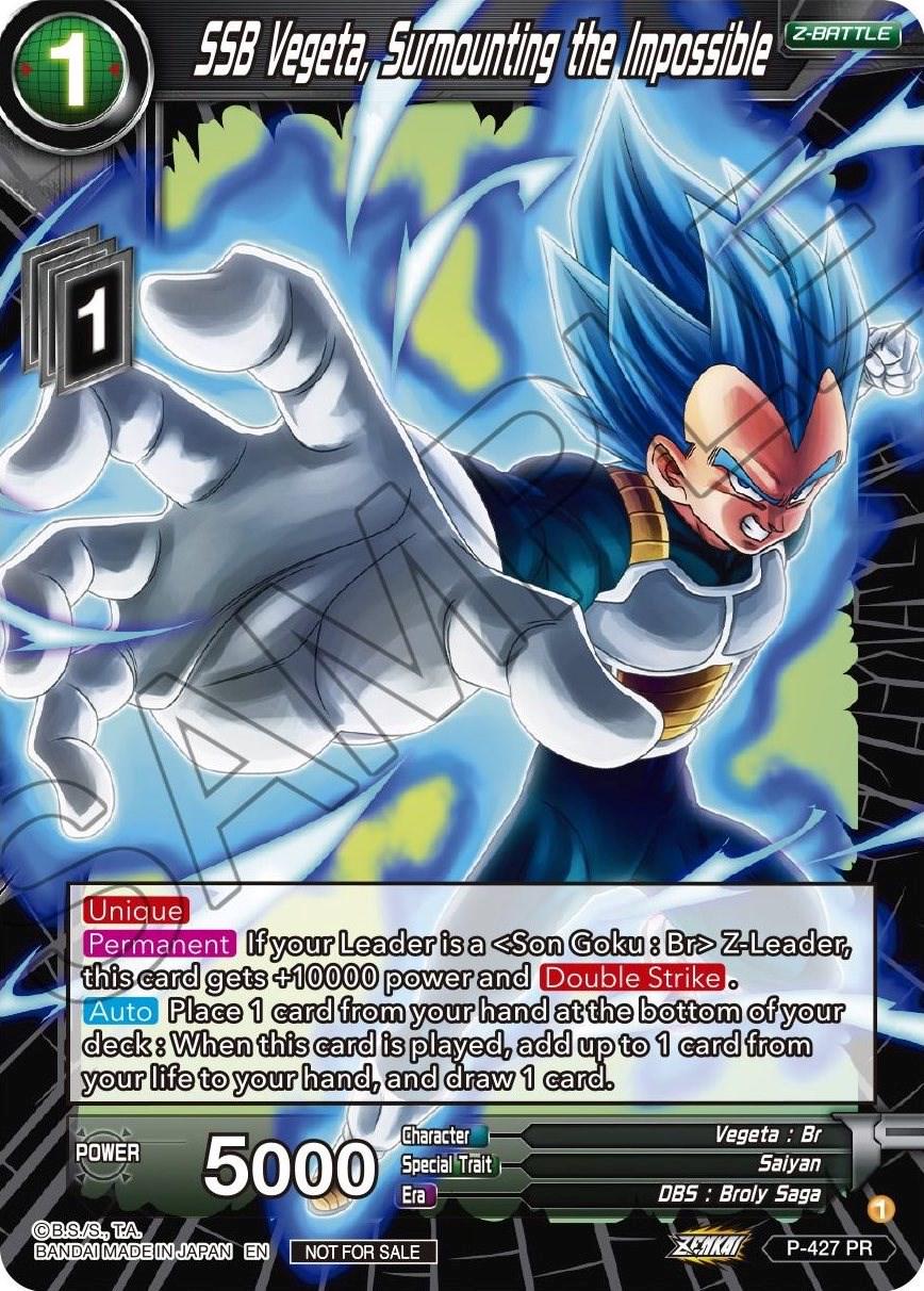 SSB Vegeta, Surmounting the Impossible P-427