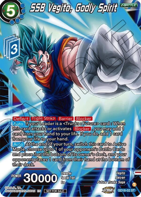SSB Vegito, Godly Spirit [ZENKAI Celebration Pack Foil] SD18-02