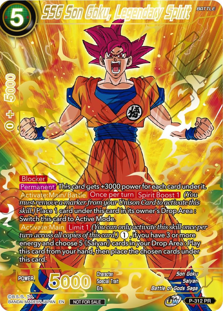 SSG Son Goku, Legendary Spirit [Gold Stamped] P-312