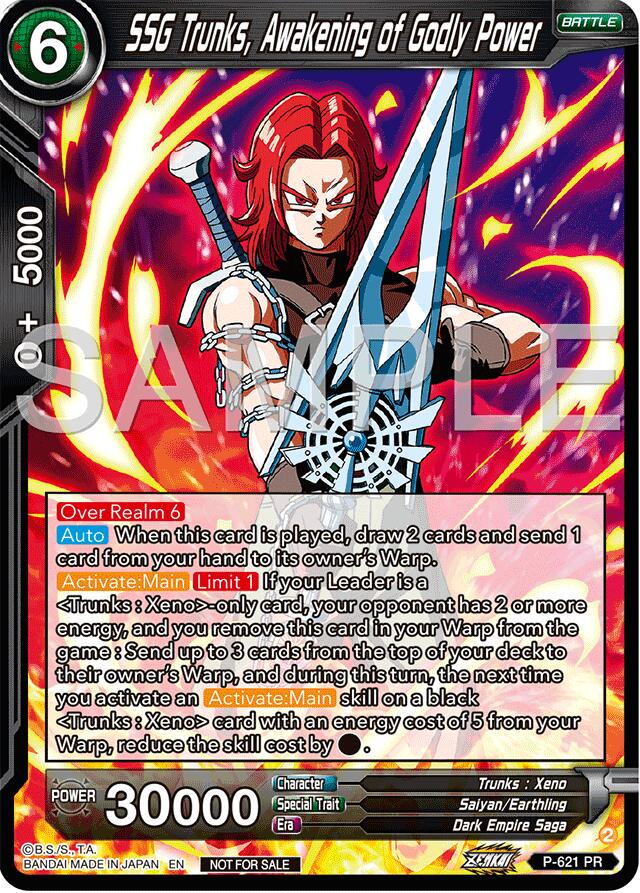 SSG Trunks, Awakening of Godly Power P-621