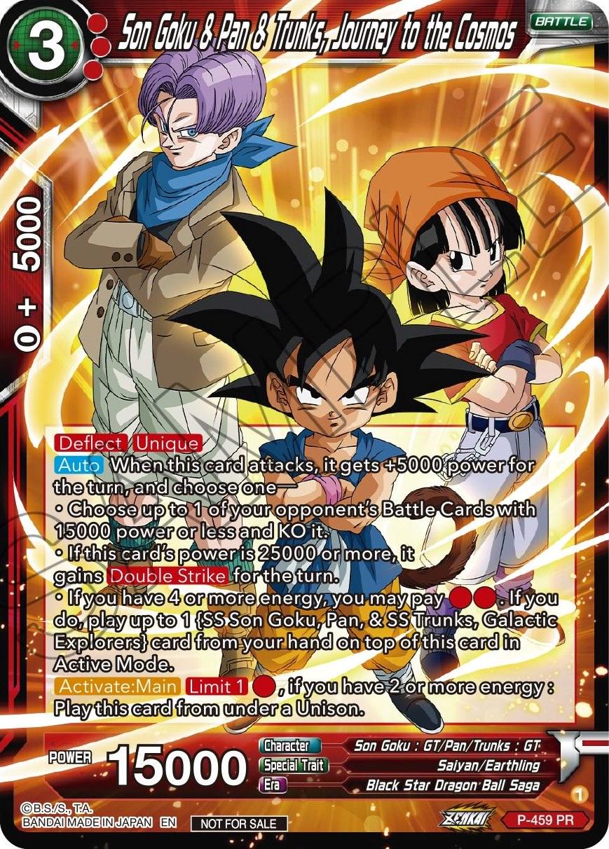 Son Goku & Pan & Trunks, Journey to the Cosmos P-459