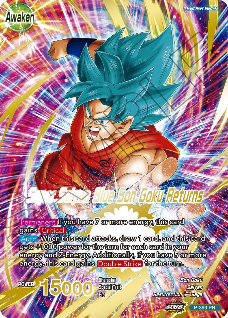Son Goku // Super Saiyan Blue Son Goku Returns [Gold Stamped Foil] P-399