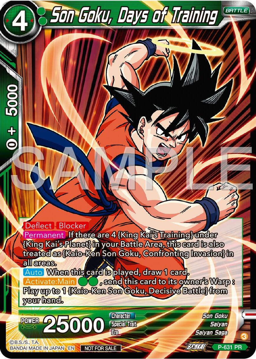 Son Goku, Days of Training P-631