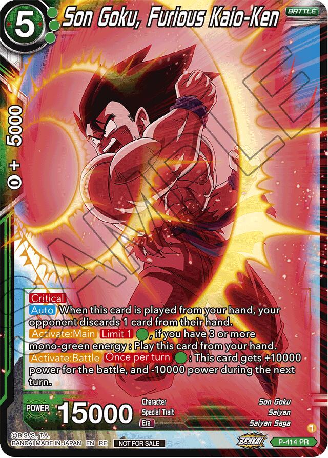 Son Goku, Furious Kaio-Ken P-414