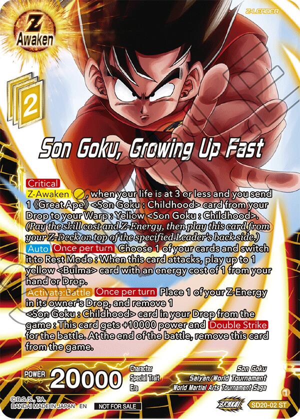Son Goku, Growing Up Fast SD20-02