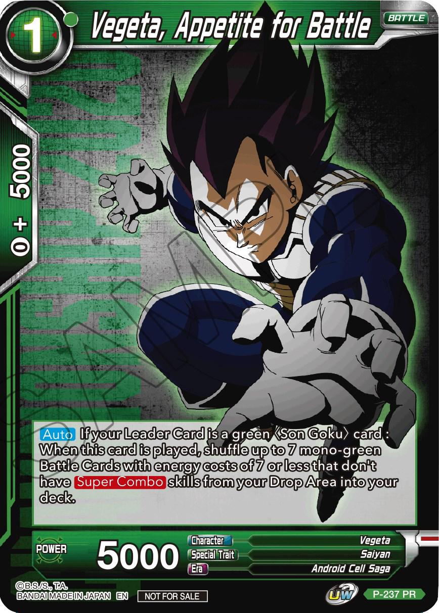 Vegeta, Appetite for Battle P-237