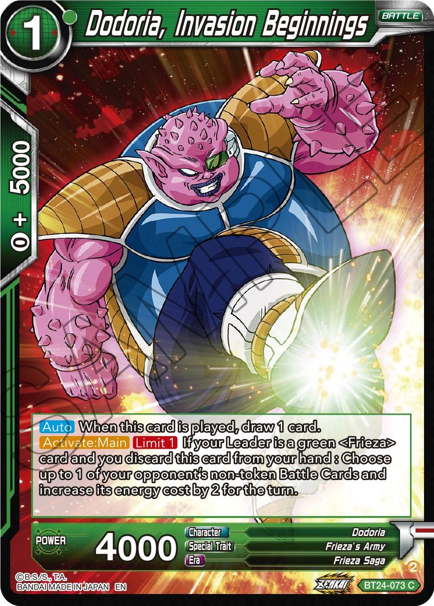 Dodoria, Invasion Beginnings BT24-073