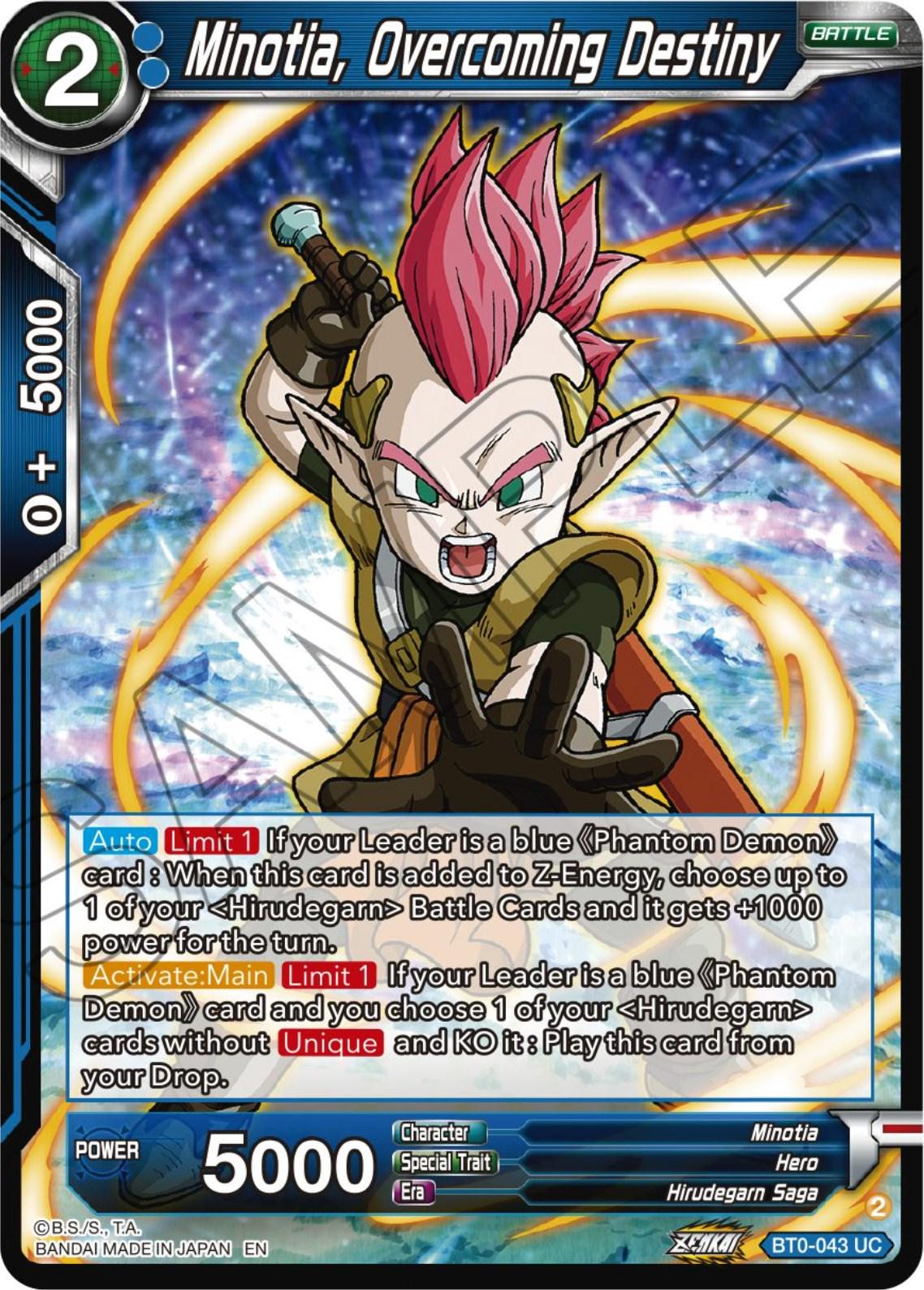 Minotia, Overcoming Destiny BT24-043