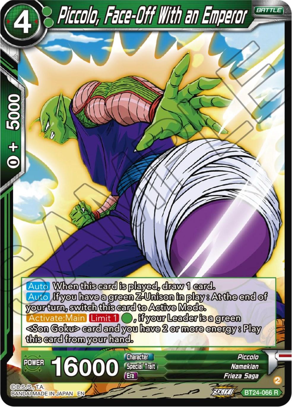 Piccolo, Face-Off With an Emperor BT24-066