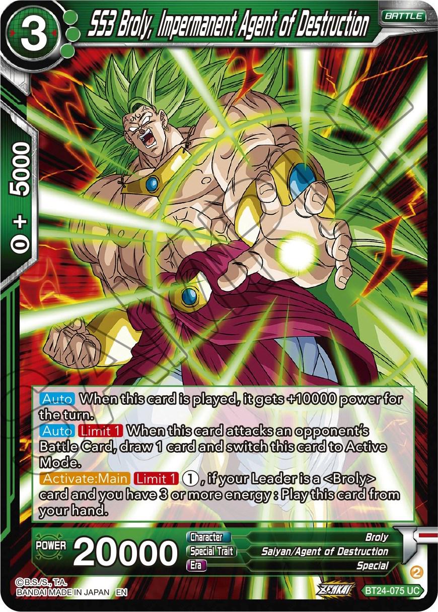 SS3 Broly, Impermanent Agent of Destruction BT24-075