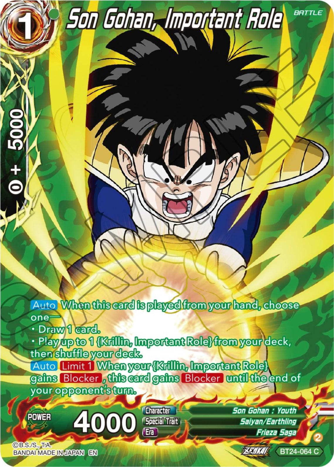 Son Gohan, Important Role [Silver Foil] BT24-064