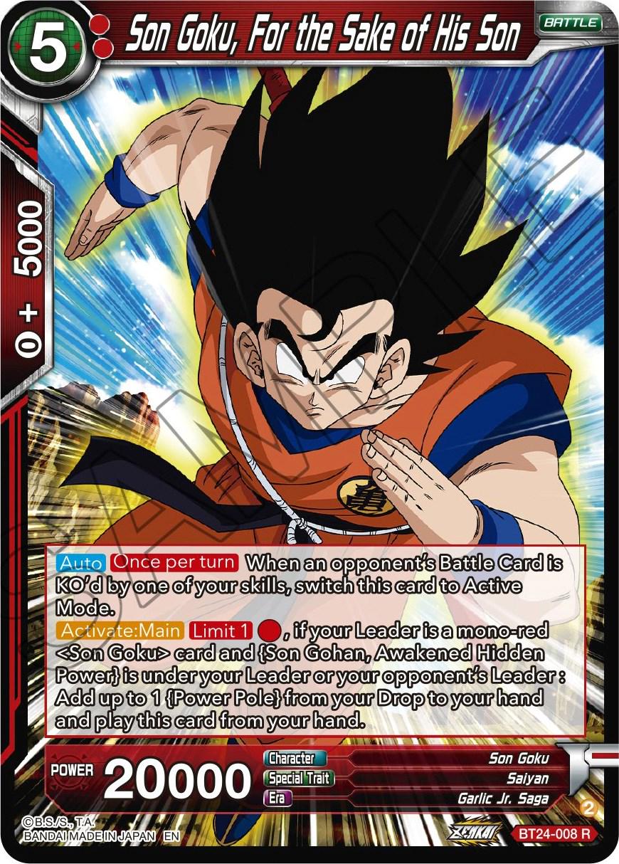 Son Goku, For the Sake of His Son [Foil] BT24-008
