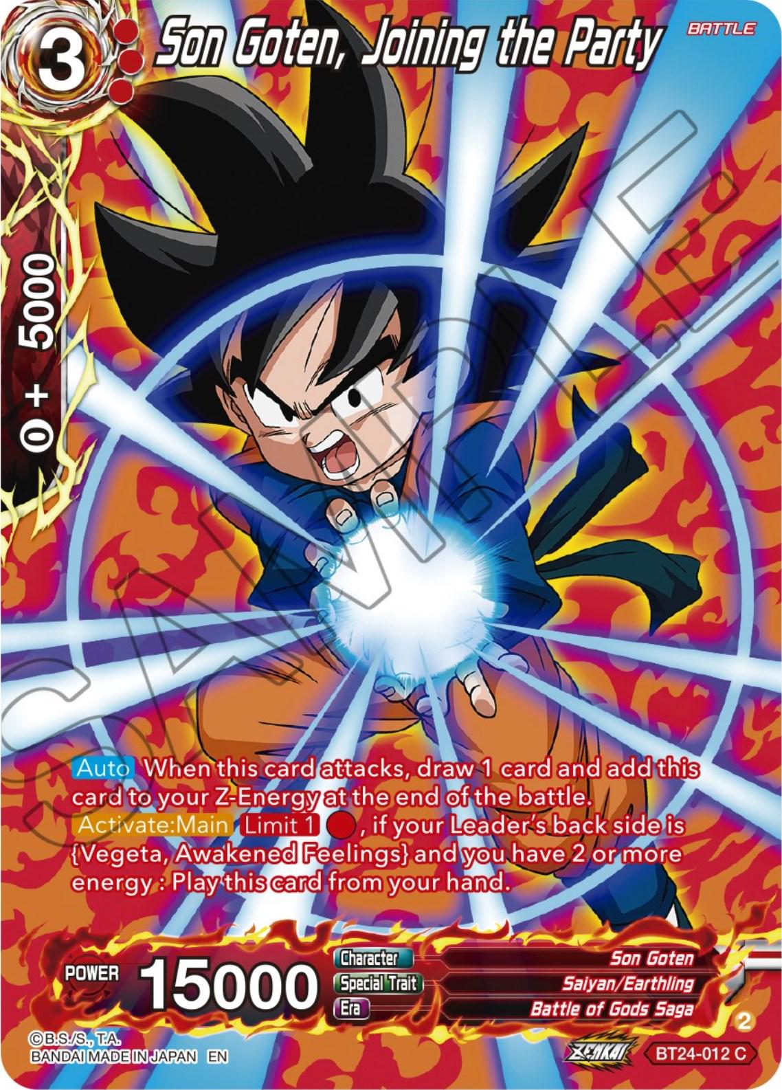 Son Goten, Joining the Party [Silver Foil] BT24-012