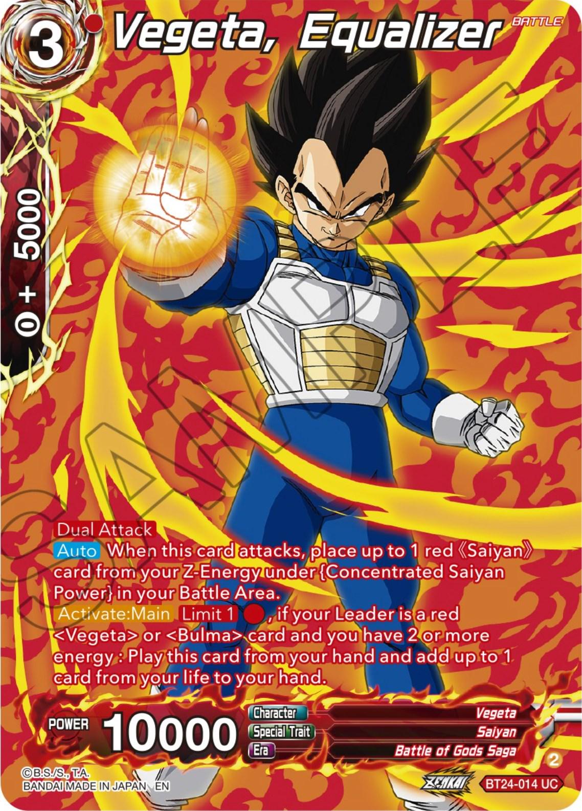 Vegeta, Equalizer [Silver Foil] BT24-014