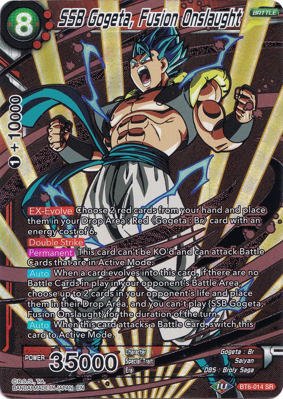 SSB Gogeta, Fusion Onslaught BT6-014