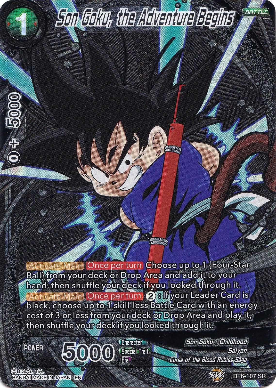 Son Goku, the Adventure Begins BT6-107