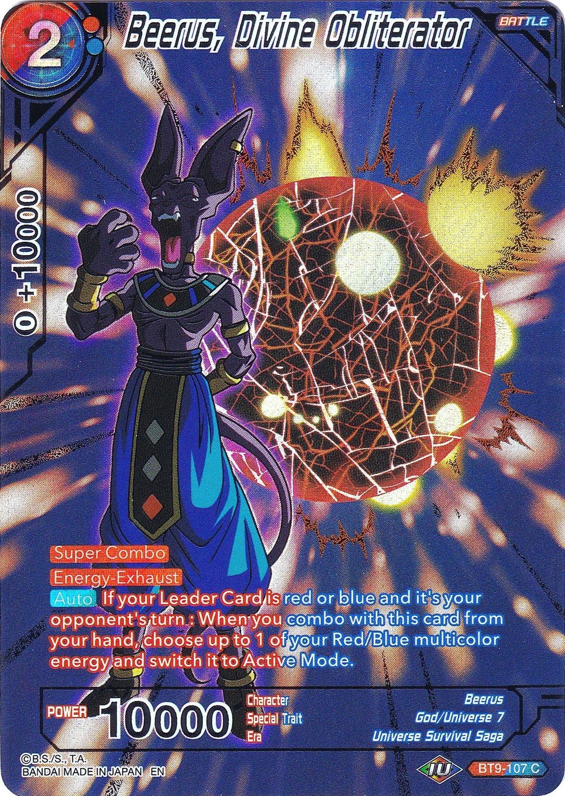 Beerus, Divine Obliterator BT9-107