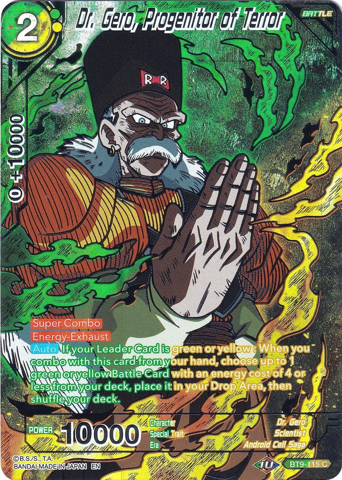 Dr. Gero, Progenitor of Terror BT9-115