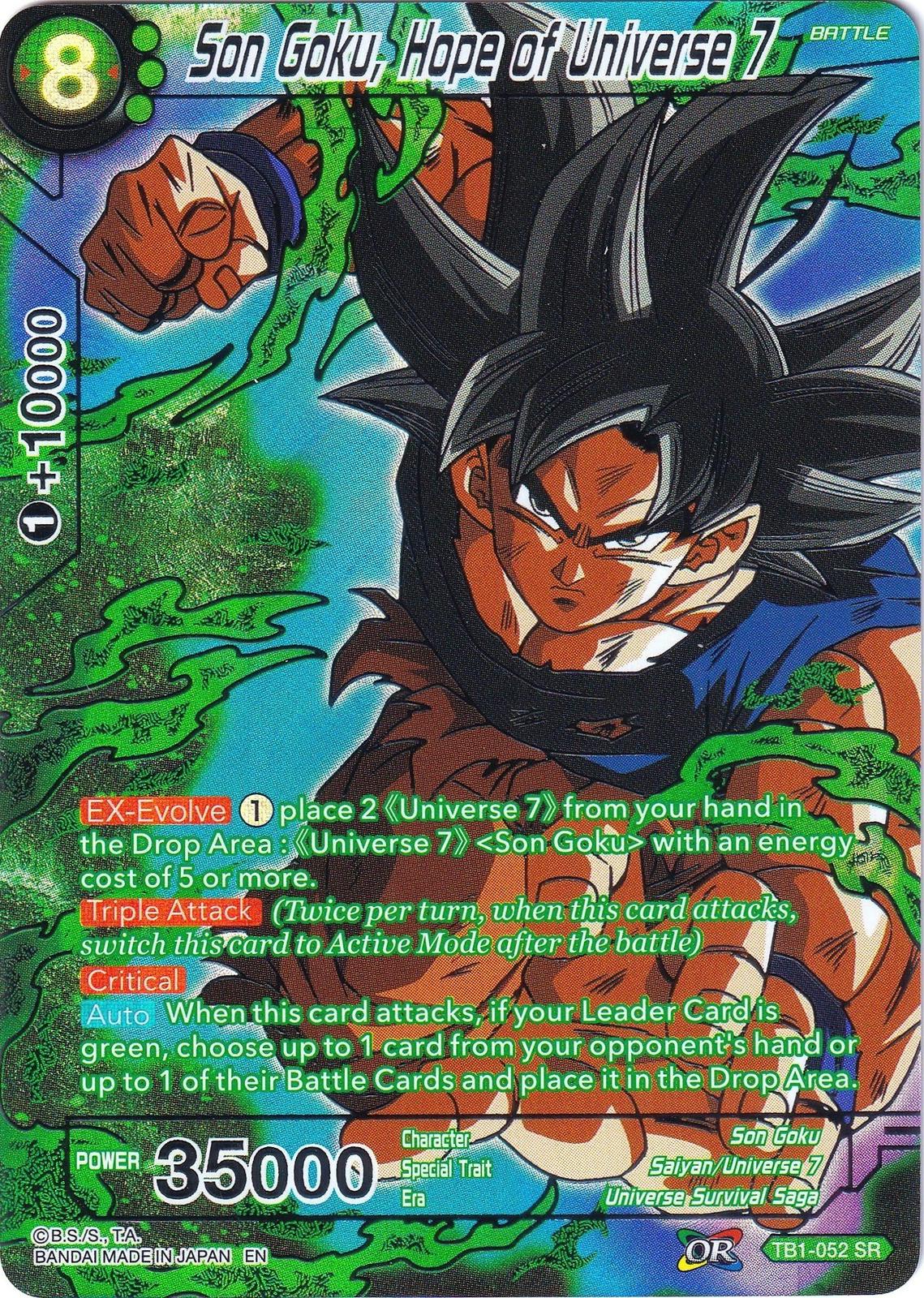 Son Goku, Hope of Universe 7 TB1-052