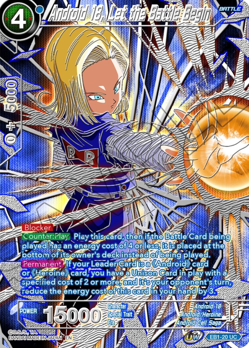 Android 18, Let the Battle Begin EB1-20